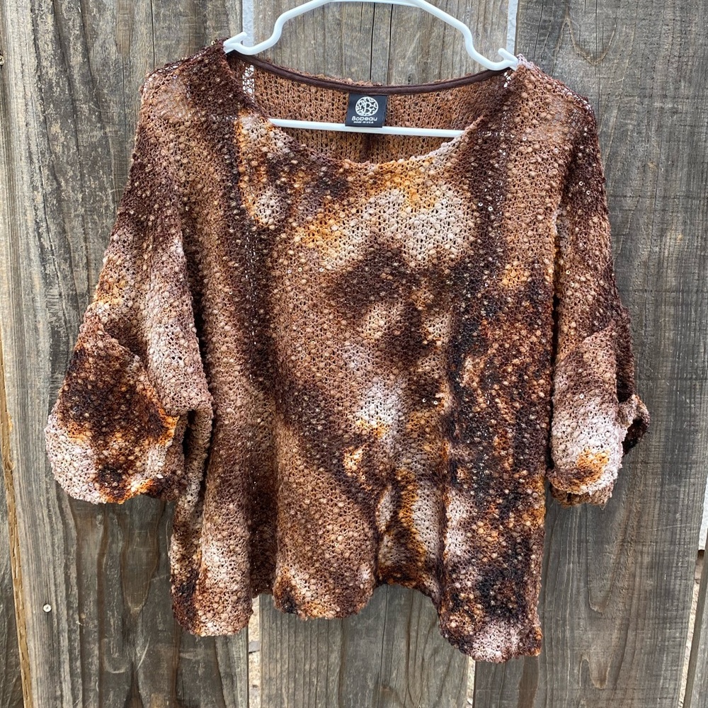 Bobeau beautiful textured sweater